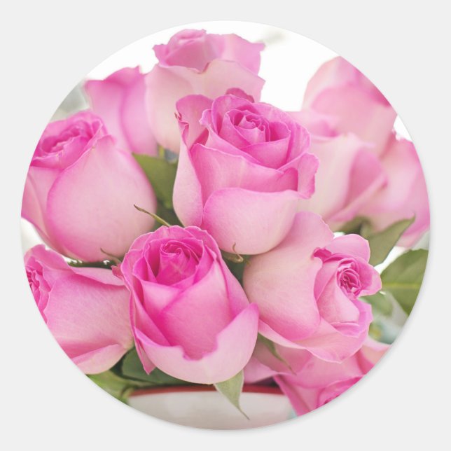 Bouquet Runder Aufkleber (Vorderseite)