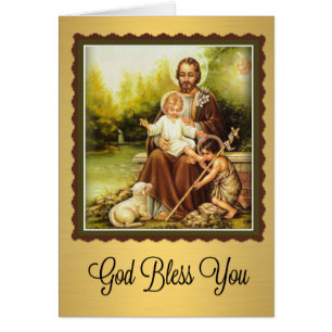 Bouquet spirituel catholique Carte de prière St. J
