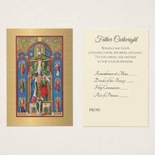 Bouquet spirituel du prêtre catholique Cartes sain