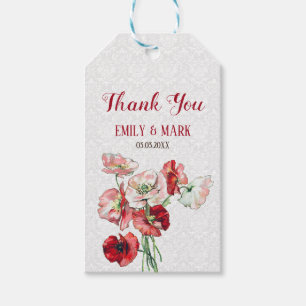 Bouquet und Damask Geschenkanhänger