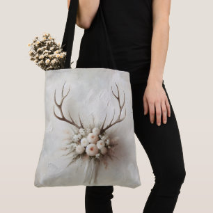 Bouquet und Deer Antlers Tasche