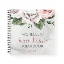 Bouquet vintage Rose Sweet sixteen Livre d'hôtes