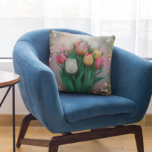 Bouquet vintage Tulip Lève oreiller