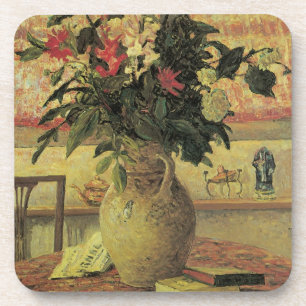 Bouquet von Blume an Window von Maxine Maufra Getränkeuntersetzer