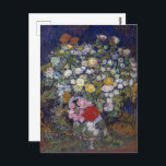 Bouquet von Blume in einer Vase | Van Gogh | Postkarte<br><div class="desc">Bouquet der Blume in einer Vase ist ein Gemälde von Vincent van Gogh aus dem Jahr 1890.</div>