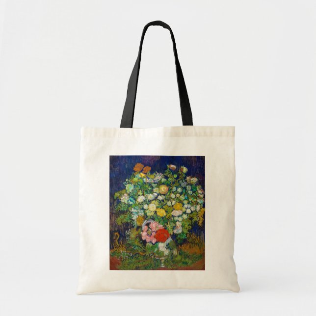 Bouquet von Blume in einer Vase, Van Gogh Tragetasche (Vorne)