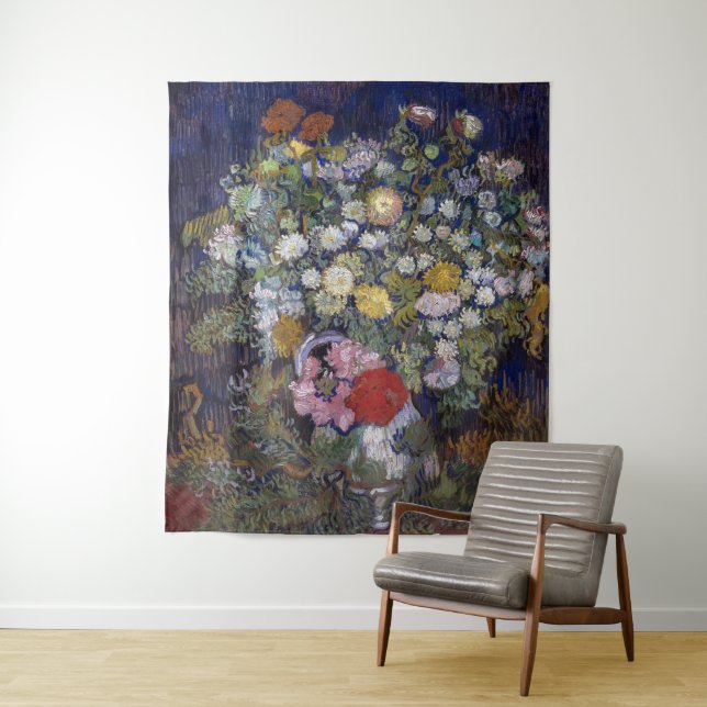 Bouquet von Blume in einer Vase | Van Gogh | Wandteppich (Beispiel)