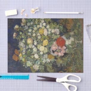 Bouquet von Blume in einer Vase   Vincent van Gogh Seidenpapier
