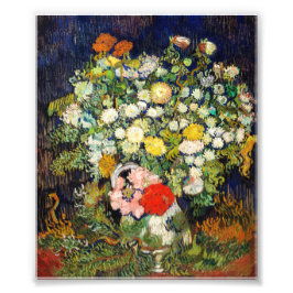 Bouquet von Blume in einer Vase von Vincent Van Go Fotodruck