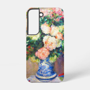 Bouquet von Chrysanthema und ein japanischer Fan Samsung Galaxy Hülle