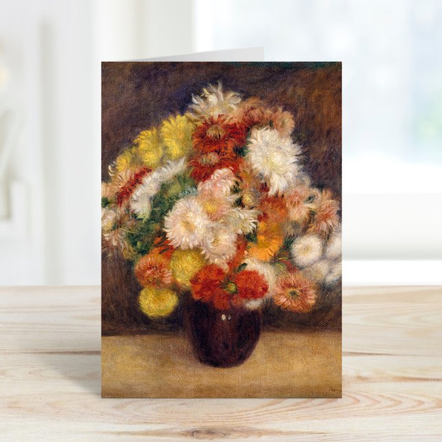 Bouquet von Chrysanthemen | Renoir Karte (Von Creator hochgeladen)