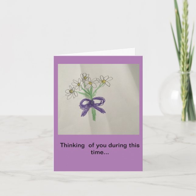 Bouquet von Daisies Get Well-Karte Karte (Vorderseite)