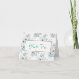 Bouquet von Pastel-Blume Dankeskarte
