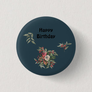 Bouquet von Rose All-over-Print-Schürze Button