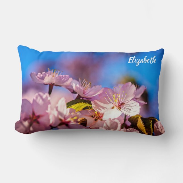 Bouquet von Sakura-Blume Lendenkissen (Vorderseite)