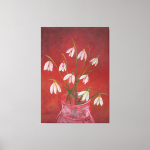 Bouquet von Snowdrops Leinwanddruck