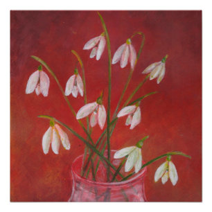 Bouquet von Snowdrops Poster
