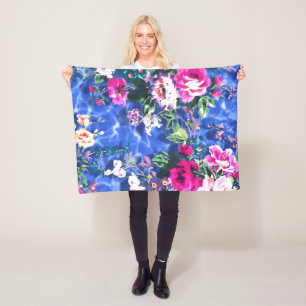 Bouquets mit Rose Fleecedecke