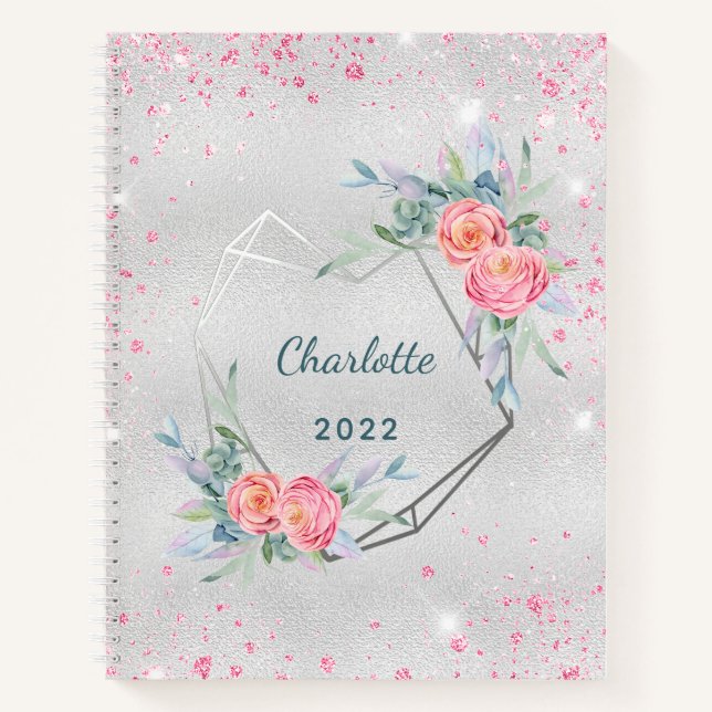 Bouquets rose argent parties scintillant journal d (Devant)