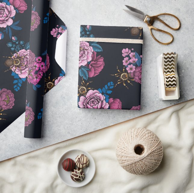 Bouquets und Tarantula 2 Geschenkpapier (Basteln)