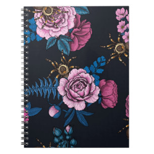 Bouquets und Tarantula 2 Notizblock