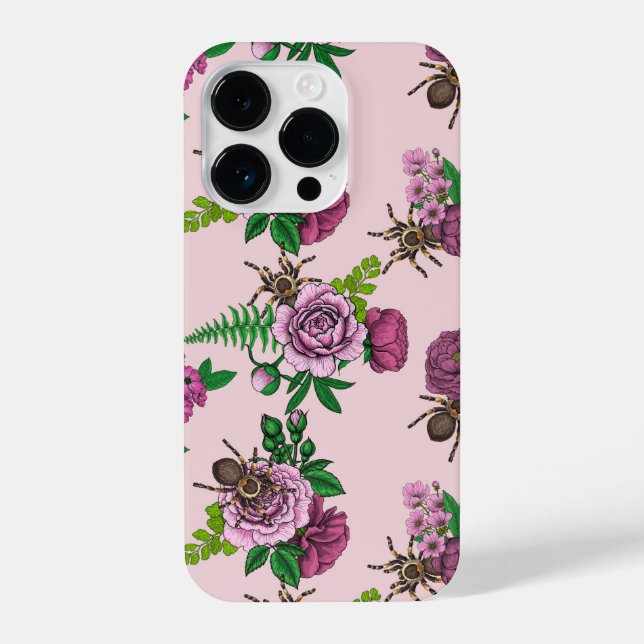 Bouquets und Tarantula iPhone 14 Pro Hülle (Rückseite)