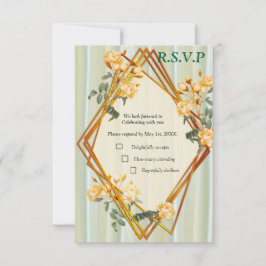 Bouquets von mehrfarbigen Rose auf Seidentexturen RSVP Karte