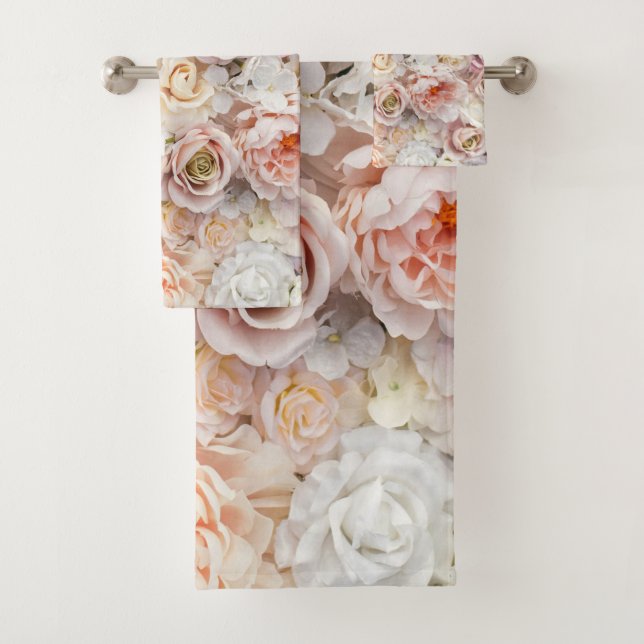 Bouquets von Rose 1 Badhandtuch Set (Insitu)