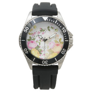 Bouquets von Rose 4 Armbanduhr