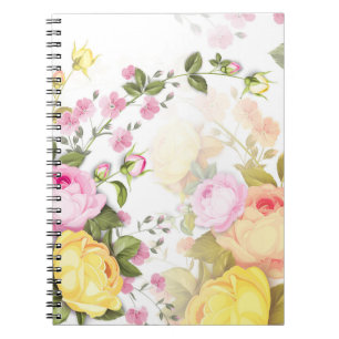 Bouquets von Rose 4 Notizblock