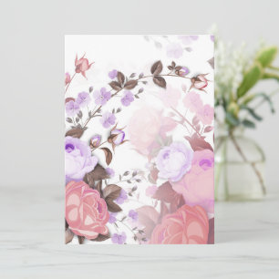 Bouquets von Rose 5 Dankeskarte