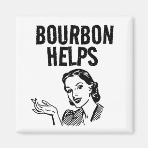 BOURBON 1950ER-JAHRE-HAUSHALTSZEITMAGNET MAGNET