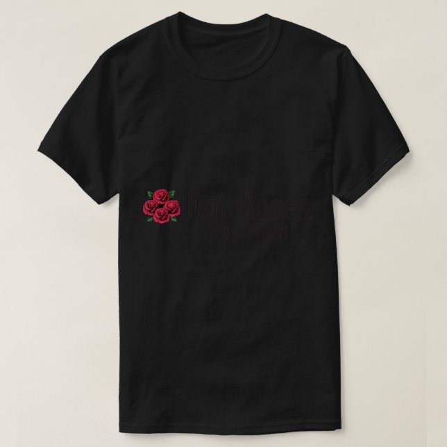 Bourbon-Aufkleber für vier Rose T-Shirt (Design vorne)