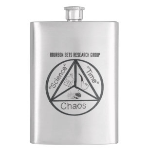 Bourbon Bets Research Group Flask Flachmann