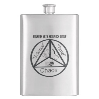 Bourbon Bets Research Group Flask Flachmann