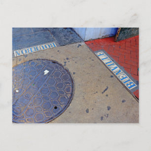 Bourbon bis Bienville Street Postkarte