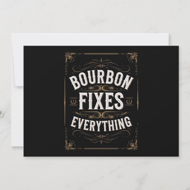 Bourbon Day fixt alles Einladung (Vorderseite)