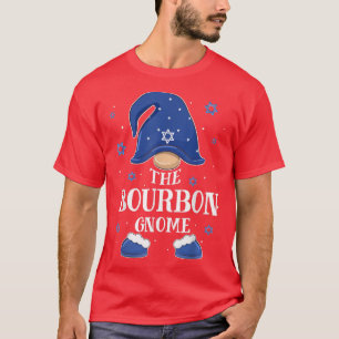 Bourbon Gnome Hanukkah Jüdische Matching Familie X T-Shirt