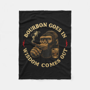 Bourbon kommt in Weisheit aus AffenWhiskey (o Fleecedecke