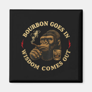 Bourbon kommt in Weisheit aus AffenWhiskey (o Magnet