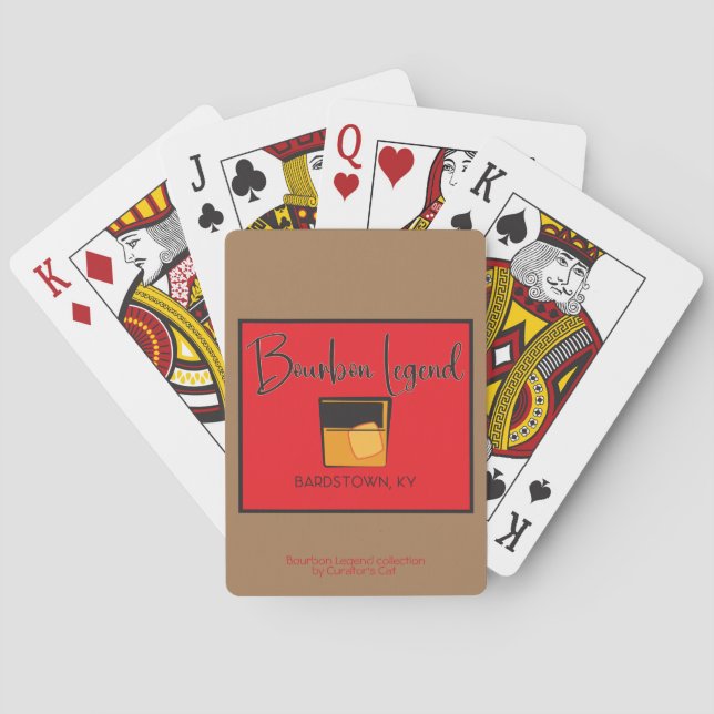 Bourbon Legend on tan Spielkarten (Rückseite)