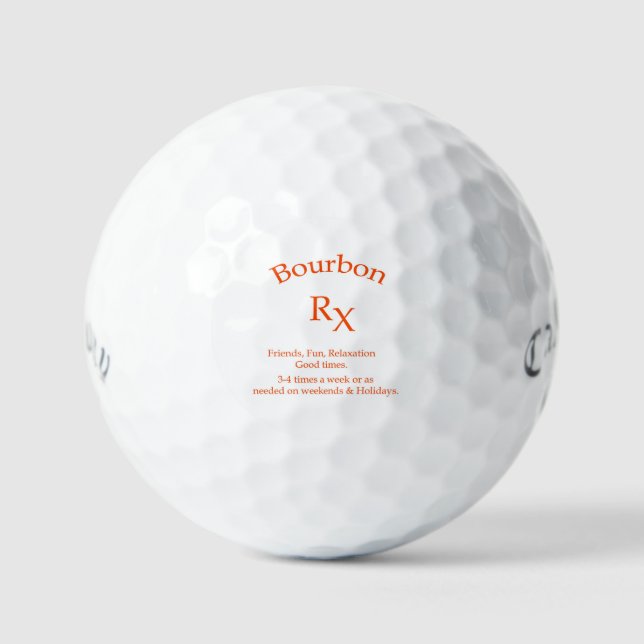 Bourbon Liebhaber Golfball (Vorderseite)