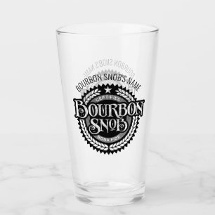 Bourbon Snob - lustiger Whiskeytrinker Glas
