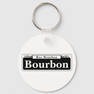 Bourbon-St., New- OrleansStraßenschild Schlüsselanhänger