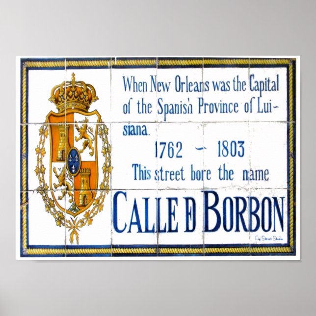 Bourbon St Tile Mural Poster (Vorne)