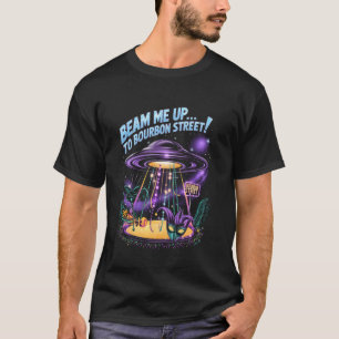 Bourbon-Strahl hoch Lustiger Mardi Gras T-Shirt