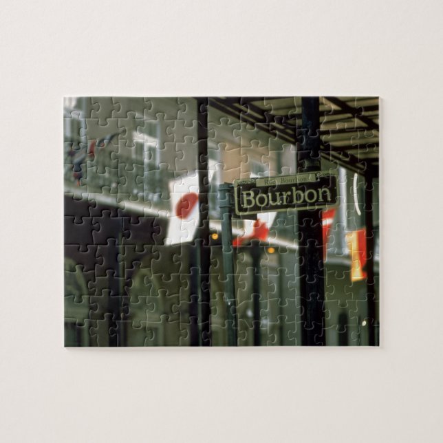 Bourbon-Straßenschild in New Orleans (Horizontal)