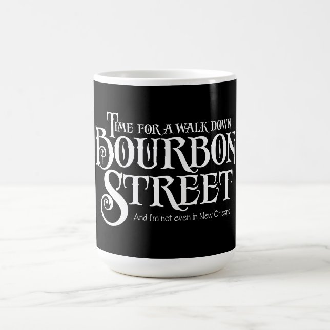 Bourbon Street - lustiger Whiskey-Trinkspaß Kaffeetasse (Mittel)