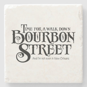 Bourbon Street - lustiger Whiskey-Trinkspaß Steinuntersetzer