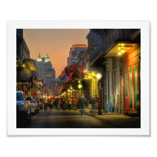 Bourbon Street Sunset Print Fotodruck (Vorne)